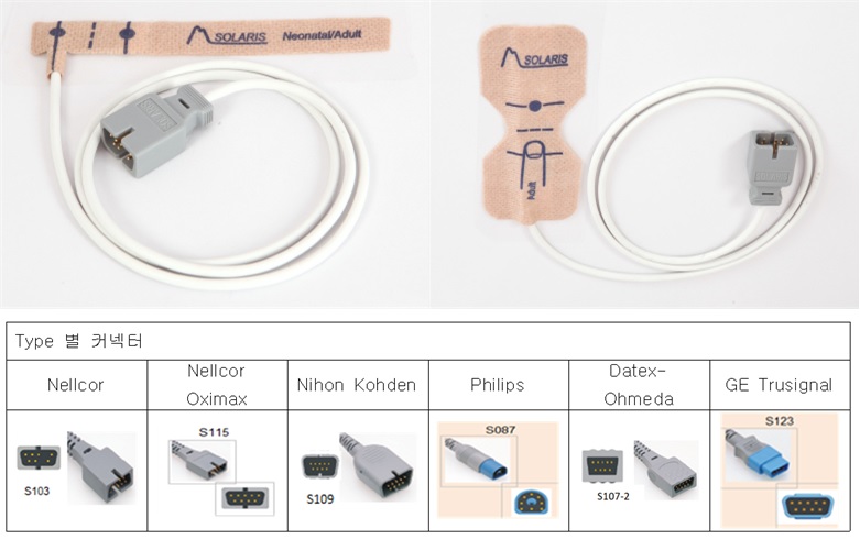 일회용 산소포화도 측정 센서 (Disposable Sp02 Sensor)